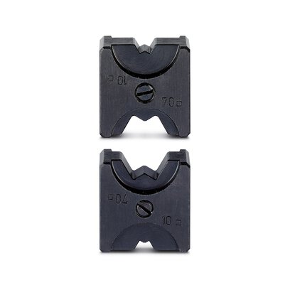 Phoenix Contact Die Pair; CRIMPFOX-C120 RCT 70-1/DIE; for 10; 70mm2 copper tubular cable lugs; WM crimp